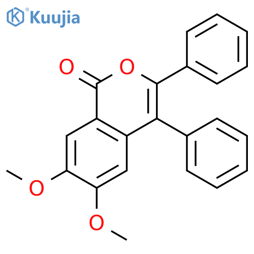 1H-2-BENZOPYRAN-1-ONE, 6,7-DIMETHOXY-3,4-DIPHENYL- structure
