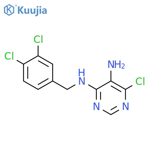 4,5-Pyrimidinediamine,6-chloro-N4-[(3,4-dichlorophenyl)methyl]- structure