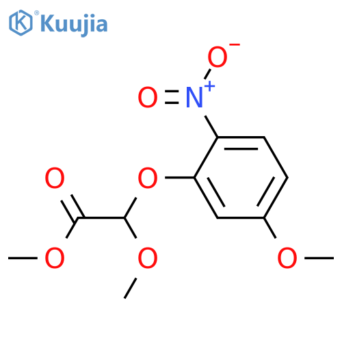 2-Methoxy-2-(5-methoxy-2-nitrophenoxy)-acetic Acid Methyl Ester structure