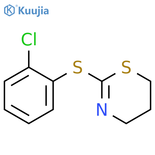 4H-1,3-THIAZINE, 2-[(2-CHLOROPHENYL)THIO]-5,6-DIHYDRO- structure