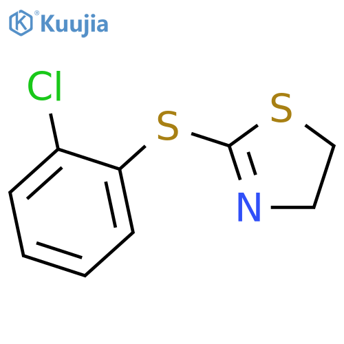 THIAZOLE, 2-[(2-CHLOROPHENYL)THIO]-4,5-DIHYDRO- structure