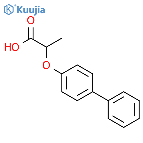 2-(1,1'-Biphenyl-4-yloxy)propanoic Acid structure