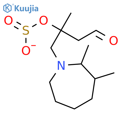 Sulfurous acid, 2-(hexahydro-2,3-dimethyl-1H-azepin-1-yl)-2-oxoethyl1-methylethyl ester structure