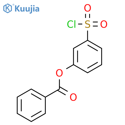 BENZENESULFONYL CHLORIDE, 3-(BENZOYLOXY)- structure