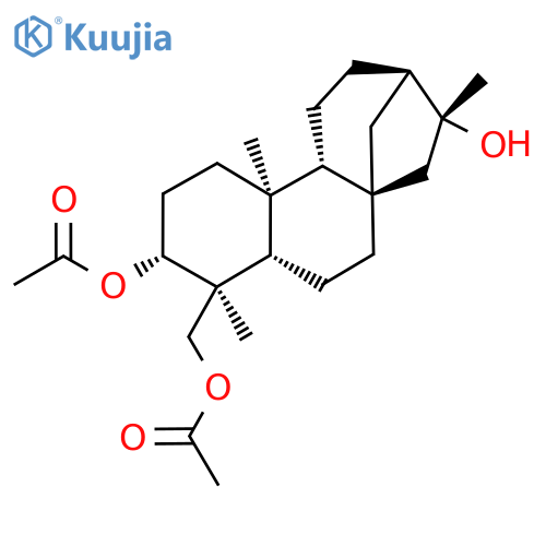 [(1S,4S,5S,6R,9S,10R,13R,14R)-6-Acetyloxy-14-hydroxy-5,9,14-trimethyl-5-tetracyclo[11.2.1.01,10.04,9]hexadecanyl]methyl acetate structure