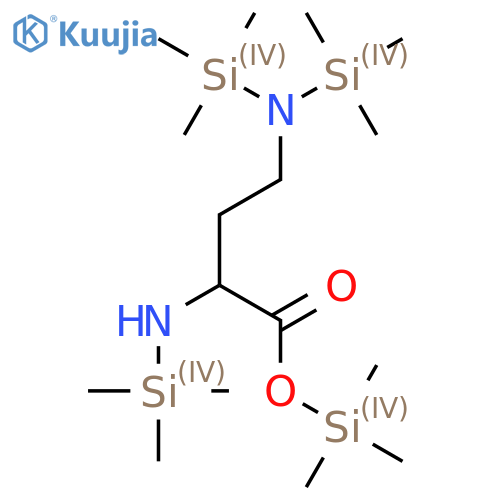 Trimethylsilyl 4-[bis(trimethylsilyl)amino]-2-(trimethylsilylamino)butanoate structure