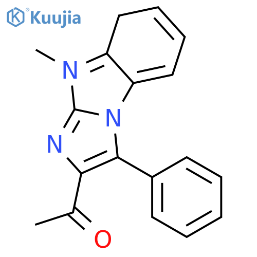 ETHANONE, 1-(9-METHYL-3-PHENYL-9H-IMIDAZO[1,2-A]BENZIMIDAZOL-2-YL)- structure