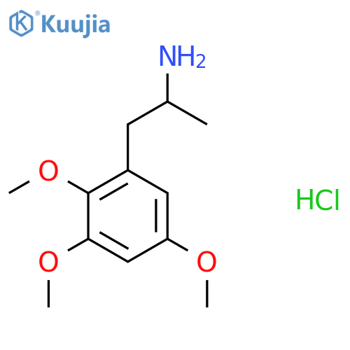 2,3,5-trimethoxy-α-methyl-benzeneethanamine,monohydrochloride structure