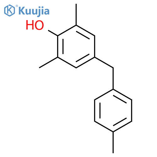 Phenol, 2,6-dimethyl-4-[(4-methylphenyl)methyl]- structure