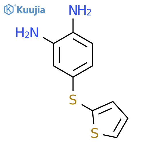 1,2-Benzenediamine, 4-(2-thienylthio)- structure