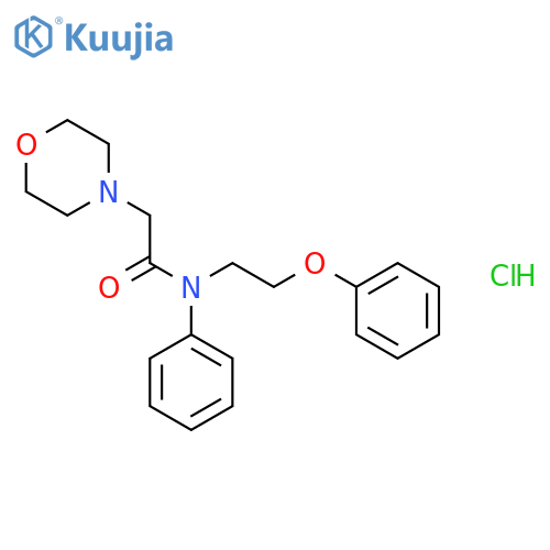 2-morpholin-4-yl-N-(2-phenoxyethyl)-N-phenylacetamide hydrochloride structure
