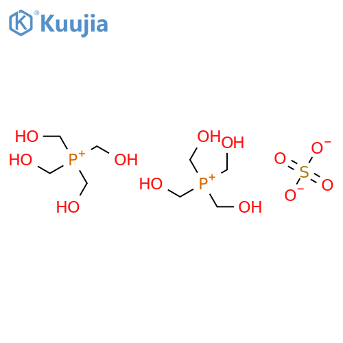Tetrakis(hydroxymethyl)phosphonium Sulfate (ca. 70-80% in Water) structure
