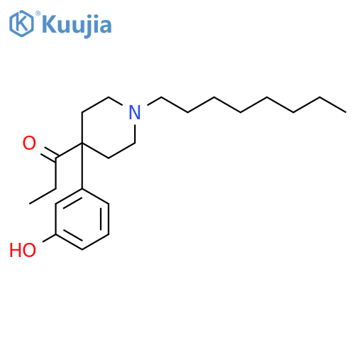1-Propanone, 1-[4-(3-hydroxyphenyl)-1-octyl-4-piperidinyl]- structure