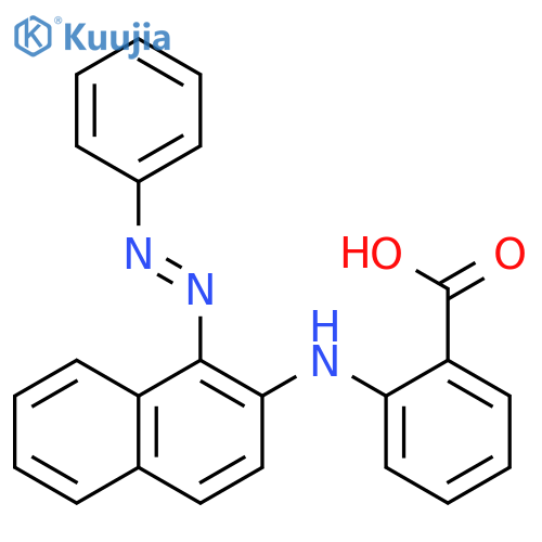BENZOIC ACID, 2-[[1-(PHENYLAZO)-2-NAPHTHALENYL]AMINO]- structure