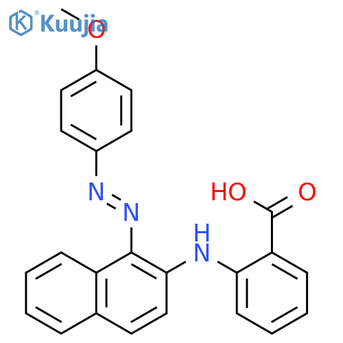 Benzoic acid, 2-[[1-[(4-methoxyphenyl)azo]-2-naphthalenyl]amino]- structure