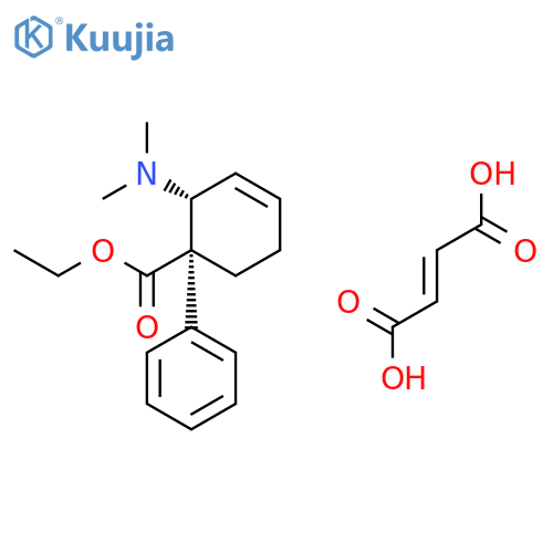 (e)-but-2-enedioic Acid;ethyl (1s,2r)-2-(dimethylamino)-1-phenylcyclohex-3-ene-1-carboxylate structure