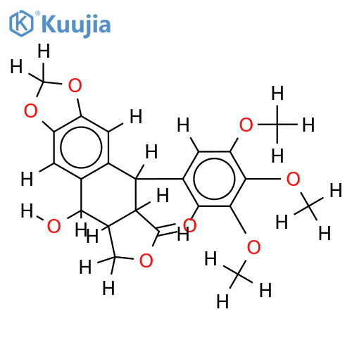 (10R,11R,15S,16R)-16-hydroxy-10-(3,4,5-trimethoxyphenyl)-4,6,13-trioxatetracyclo7.7.0.0^{3,7}.0^{11,15}hexadeca-1,3(7),8-trien-12-one structure