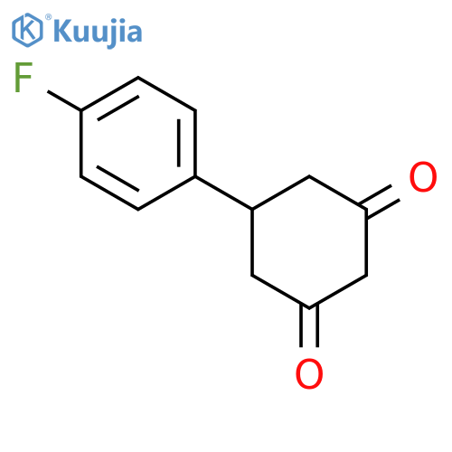 5-(4-Fluorophenyl)cyclohexane-1,3-dione structure