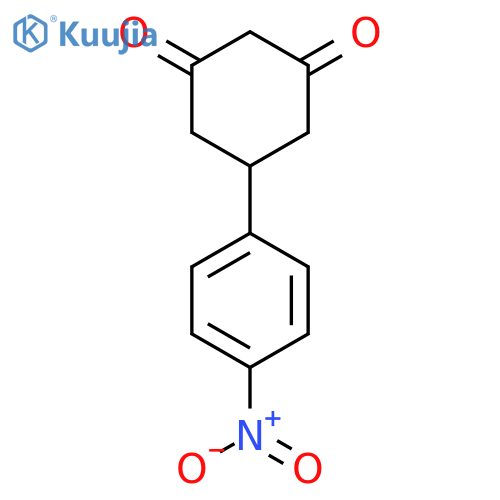 5-(4-Nitrophenyl)cyclohexane-1,3-dione structure