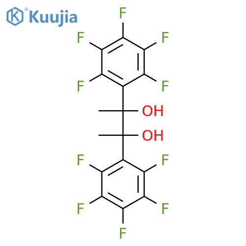 2,3-Butanediol, 2,3-bis(pentafluorophenyl)- structure