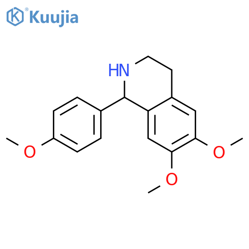6,7-dimethoxy-1-(4-methoxyphenyl)-1,2,3,4-tetrahydroisoquinoline structure