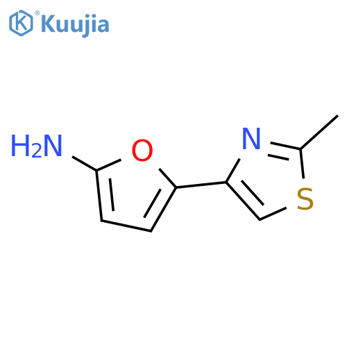 5-(2-methyl-1,3-thiazol-4-yl)furan-2-amine structure