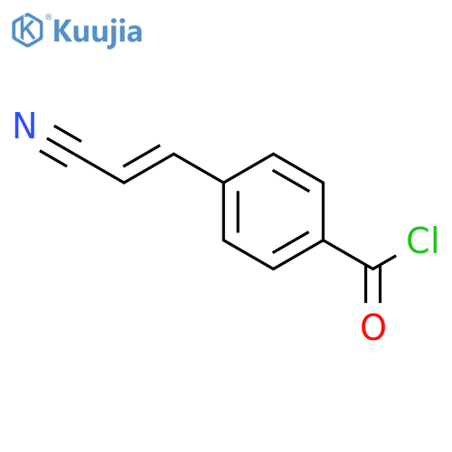 Benzoyl chloride, 4-(2-cyanoethenyl)- structure