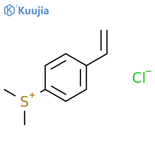 (4-ethenylphenyl)(dimethyl)sulfonium chloride structure
