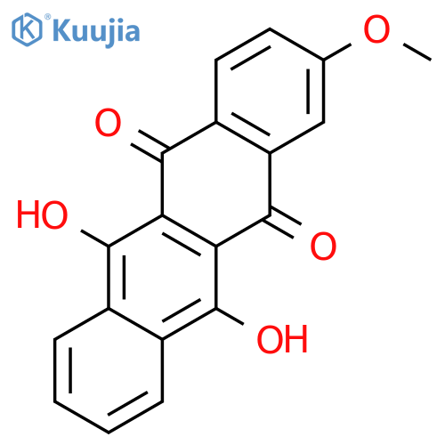 5,12-Naphthacenedione, 6,11-dihydroxy-2-methoxy- structure