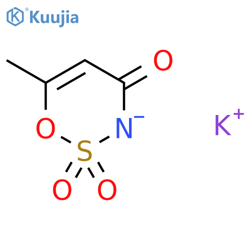 Acesulfame potassium structure