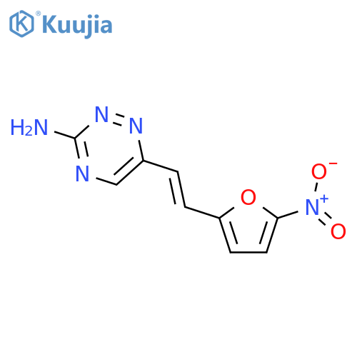 1,2,4-Triazin-3-amine,6-[2-(5-nitro-2-furanyl)ethenyl]- structure