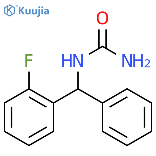 1-[(2-fluorophenyl)(phenyl)methyl]urea structure