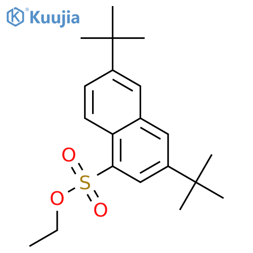 1-Naphthalenesulfonicacid, 3,6-bis(1,1-dimethylethyl)-, ethyl ester structure