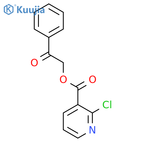 2-oxo-2-phenylethyl 2-chloropyridine-3-carboxylate structure
