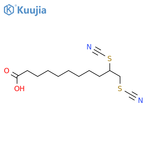 Undecanoic acid,10,11-dithiocyanato- structure