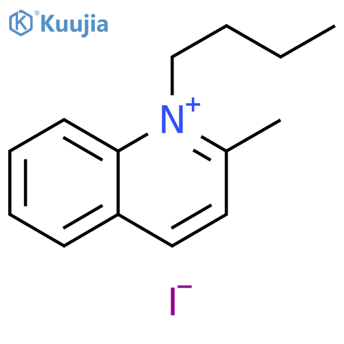 Quinolinium, 1-butyl-2-methyl-, iodide structure