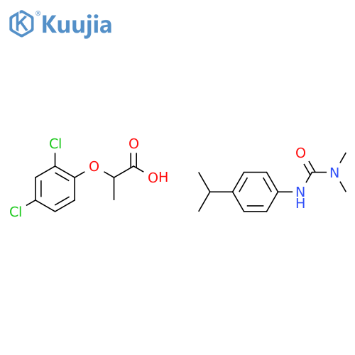 Propanoic acid, 2-(2,4-dichlorophenoxy)-, mixt. with N,N-dimethyl-N'-[4-(1-methylethyl)phenyl]urea (9CI) structure