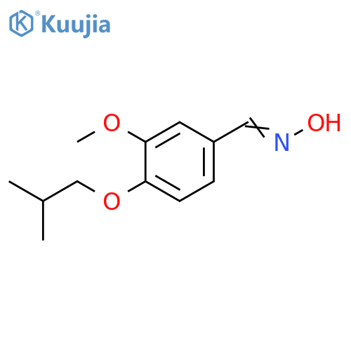 N-{3-methoxy-4-(2-methylpropoxy)phenylmethylidene}hydroxylamine structure