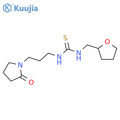 <br>1-[3-(2-Oxo-pyrrolidin-1-yl)-propyl]-3-(tetrahydro-furan-2-ylmethyl)-thiour ea structure
