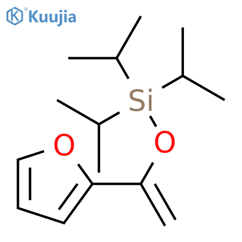 Silane, [[1-(2-furanyl)ethenyl]oxy]tris(1-methylethyl)- structure