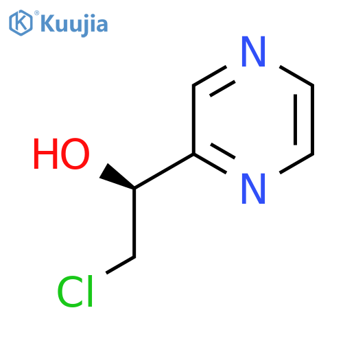 (S)-2-Chloro-1-(pyrazin-2-yl)ethanol structure