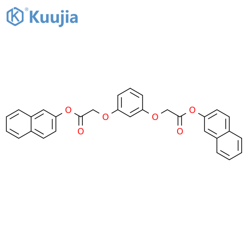 Acetic acid, 2,2'-[1,3-phenylenebis(oxy)]bis-, di-2-naphthalenyl ester structure
