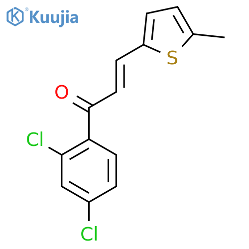 (2E)-1-(2,4-Dichlorophenyl)-3-(5-methylthiophen-2-yl)prop-2-en-1-one structure