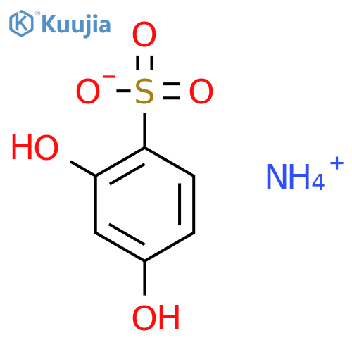 Benzenesulfonic acid,2,4-dihydroxy-, ammonium salt (1:1) structure