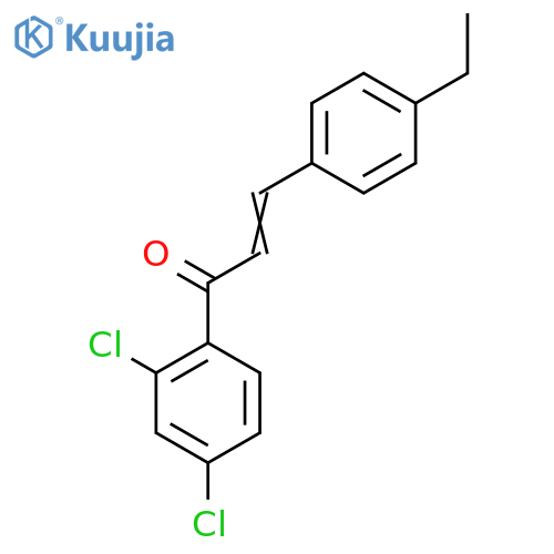 1-(2,4-Dichlorophenyl)-3-(4-ethylphenyl)prop-2-en-1-one structure