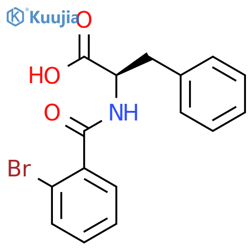(2R)-2-(2-bromophenyl)formamido-3-phenylpropanoic acid structure