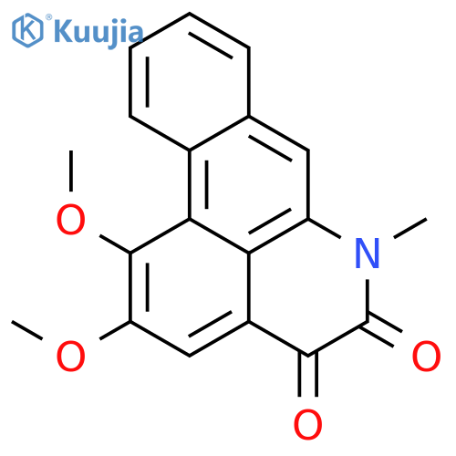 1,2-dimethoxy-6-methyl-4H-dibenzo[de,g]quinoline-4,5(6H)-dione structure