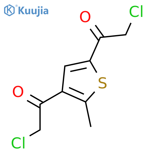 ETHANONE, 1,1'-(5-METHYL-2,4-THIOPHENEDIYL)BIS[2-CHLORO- structure