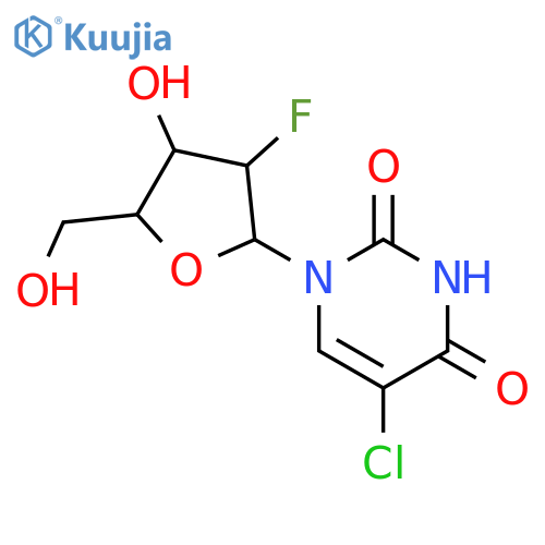 Uridine,5-chloro-2'-deoxy-2'-fluoro- structure