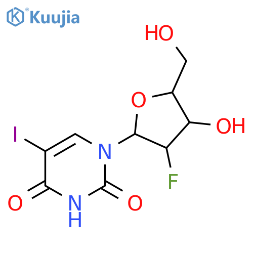 1-[(2R,3R,4R,5R)-3-fluoro-4-hydroxy-5-(hydroxymethyl)oxolan-2-yl]-5-iodo-1,2,3,4-tetrahydropyrimidine-2,4-dione structure
